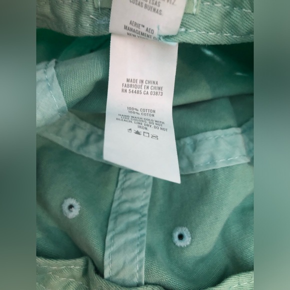 NWT Aerie Raw Edge Bucket Hat in Green / Upcycled - Picture 6 of 8